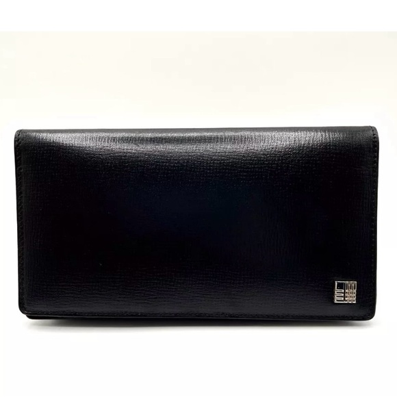 EUC [Burberry] Black Leather Luxury Bi-Fold Wallet w/ Box & Dust Bag! - Picture 4 of 16